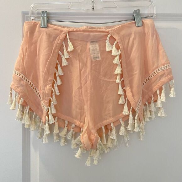 ZINGARA Coverup Shorts tassels detail size Small - Picture 1 of 6